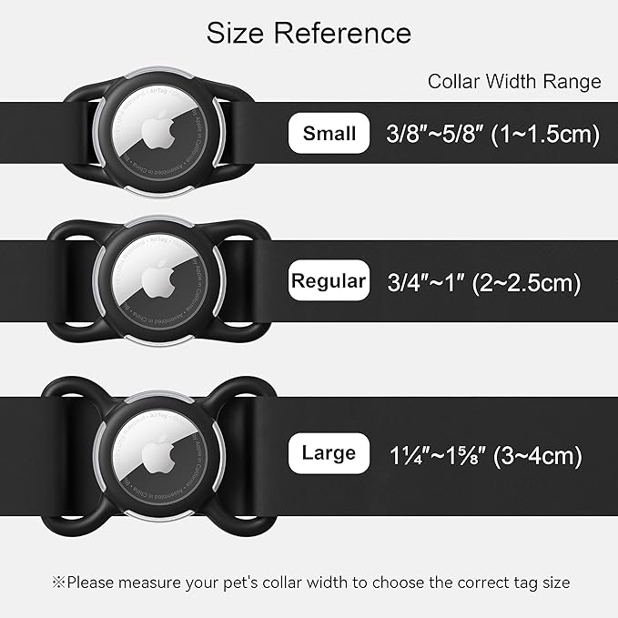 Waterproof Airtag Holder for Dog Collar, Soft Full-Body Protective Airtag Holder for Dog & Cat Collars, Ultra-Durable, Easy Installation, Lightweight Clear Airtag Case (Green, Small)