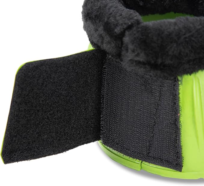 Shires ARMA Fleece Trim Bell Boot (Bright Green, X-Full)