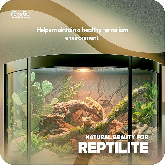 Carib Sea Reptiles Calcium Substrate Sand - 20 lb - Desert Rose - Calcium-Rich Sand for Reptile Terrariums, Ideal for Desert Species & Healthy Habitat