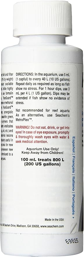 Seachem StressGuard Slime Coat Protection ParaGuard for External Infections (500ml + 100ml)