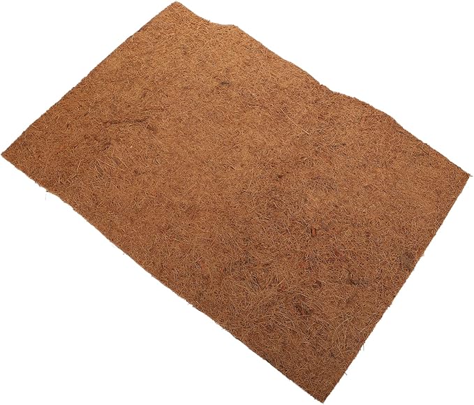 Natural Coconut Fiber Reptile Bed Mat Substrate for Tortoise Lizard Snake Habitats Breathable Easy to Clean Reptile Bedding