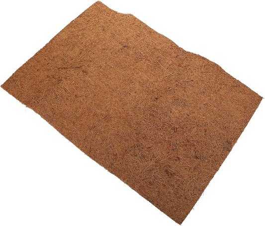 Natural Coconut Fiber Reptile Bed Mat Substrate for Tortoise Lizard Snake Habitats Breathable Easy to Clean Reptile Bedding