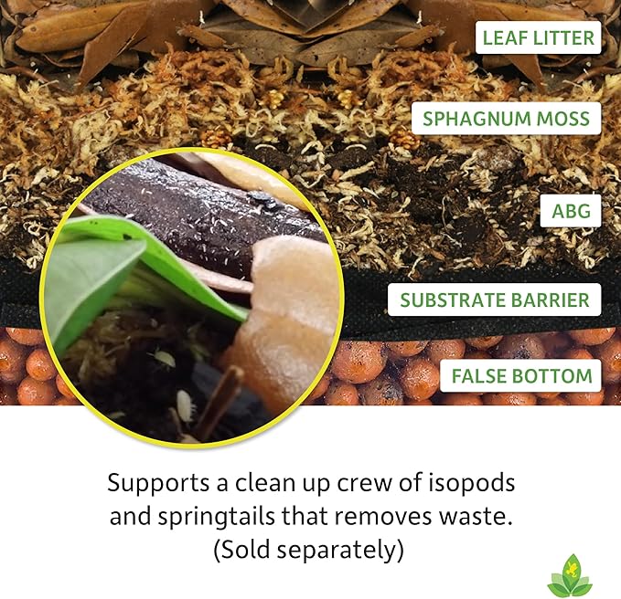 Josh's Frogs ABG Mix Tropical Plant Soil & Bioactive Terrarium Vivarium Substrate (4 Quart/1 Gallon)
