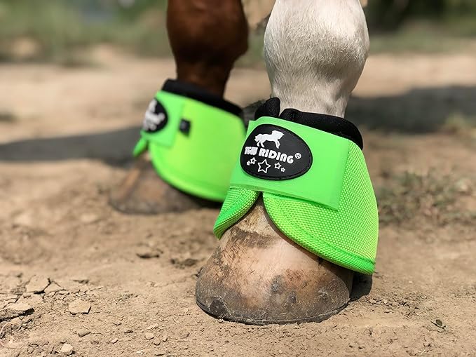TGW RIDING 2520D Horse Bell Boots No-Turn Horse Bell Boots, Equine Ballistic Hoof Overreach Bell Boot, Pair