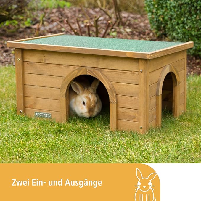 Kerbl 81773 Rodent House XL, 64 x 42 x 10 cm, Wood Color