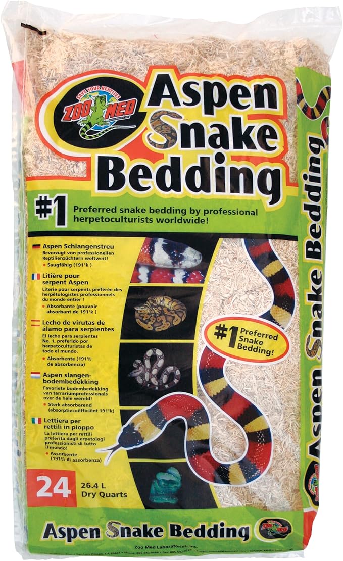 Zoo Med Aspen Snake Bedding [Set of 3] Size: 24 Quarts