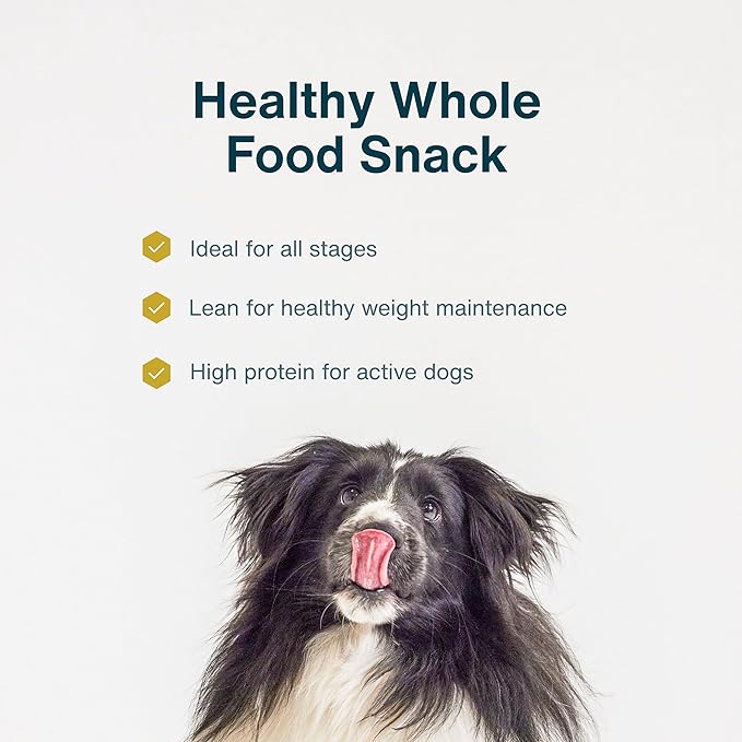JustFoodForDogs Limited Ingredient Healthy Dog Treats and Dog Snacks, Jerky Treats, Human Grade, Preservative Free, Rawhide Free Chews, Low Calorie Treat - Venison Bark, 5 oz