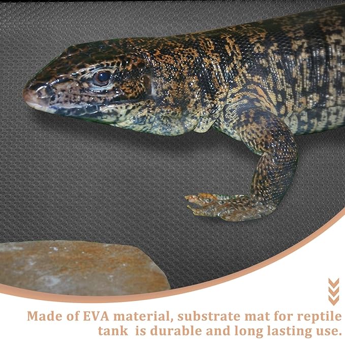 Reptile Carpet for Bearded Dragons Snakes and Lizards Non Abrasive Substrate Mat Safe and Comfortable Terrarium Bedding for Easy Clean Up
