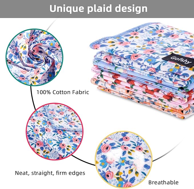Spring Dog Bandanas Small-4PCS Puppy Bandana Orange Pink Blue Floral Printing Dog Bib Handkerchief Scarf Breed Accessories for Small XSmall Dogs Cats Gift