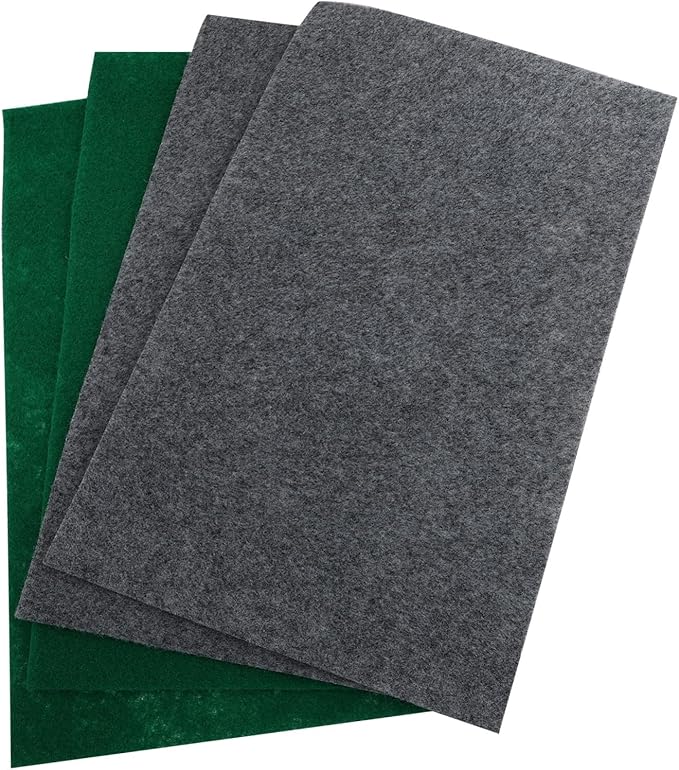 4Pcs Reptile Terrarium Carpet Substrate Mats for Lizards Gecko Snake Tortoise Breathable Polyester Habitat Liner with Fit Design for Cage Bedding