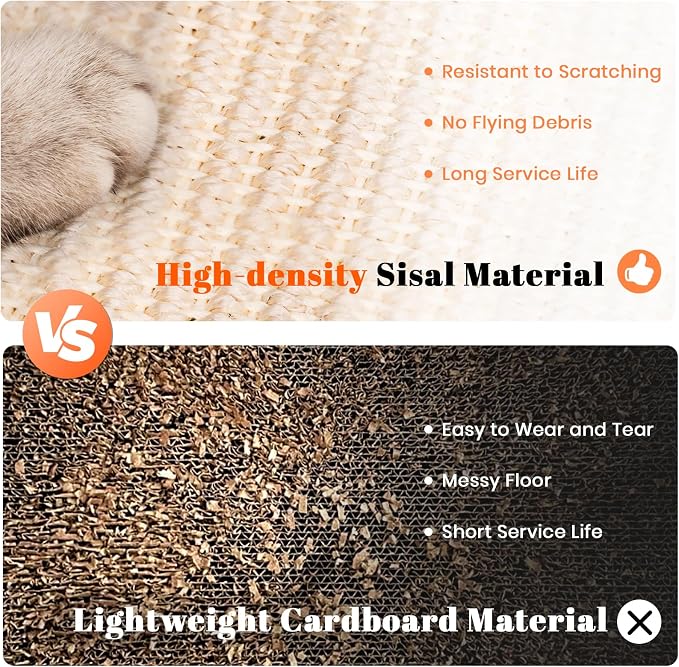 Cat Scratcher Toys Natural Sisal Pad Kitten Interactive Ball Track - Image 4