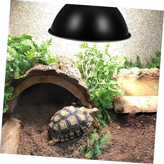 STOBAZA Reptile Lamp Cover Reflector Dome Shade for Optimal Light Utilization Insulated Design Reduces Energy Consumption Easy Installation for Reptile Tank Accessories