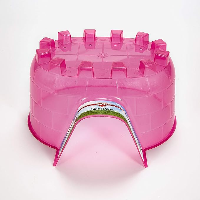 Kaytee Igloo Habitat Hideout For Pet Rabbits, Ferrets, Guinea Pigs, and Other Small Animals, Giant