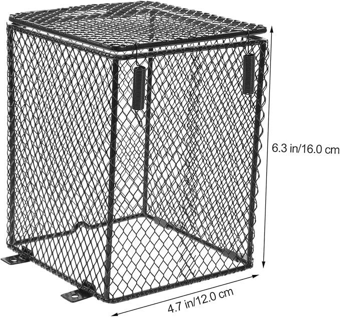 YARNOW Reptile Heat Lamp Mesh Cover Insulation Lamp Shade for Day Night Heating Design for Efficient Heat Dissipation Crawler Living Tanks