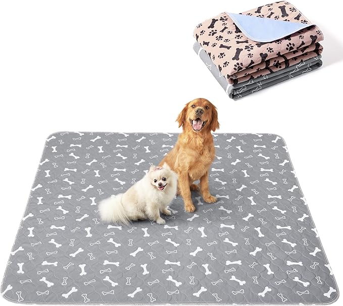 Eterish Reusable Washable Pee Pads for Dogs Extra Large 36'' x 72'' 2 Pack, Absorbent Pet Puppy Dog Training Pads Non-Slip, Waterproof Whelping Potty Pads for Dogs Leak-Proof