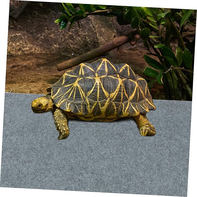 NOLITOY 2pcs Terrarium Liner Reptile Carpet Bedding Mat Water-Absorbent Substrate for Tortoises Lizards and Other Climbing Pets Safe Comfortable Pet Cage Flooring