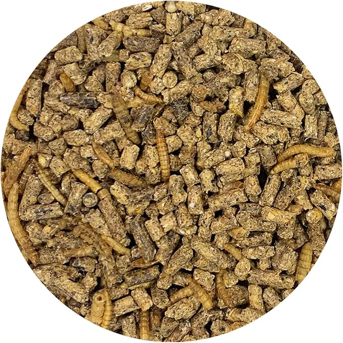 Exotic Nutrition Hedgehog Complete 16 lb - Nutritionally Complete Natural Healthy High Protein Pellets & Dried Mealworms - Food for Pet Hedgehogs