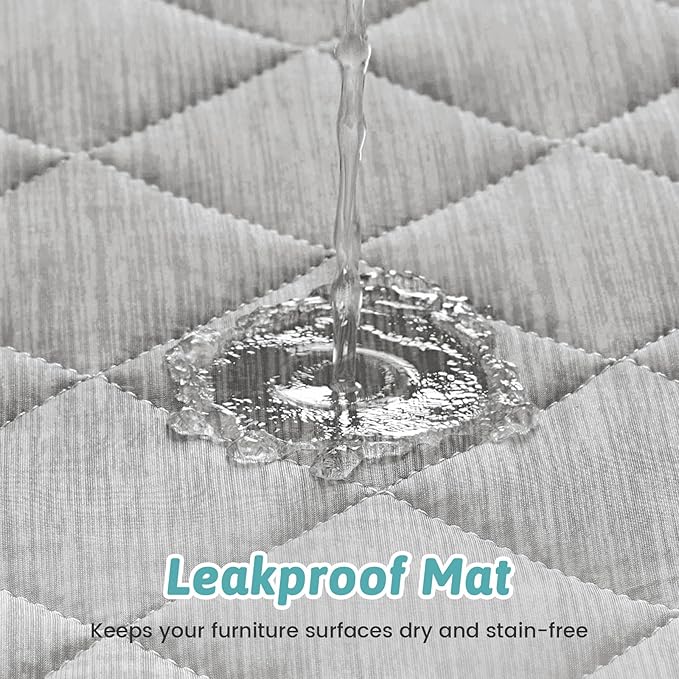 COZY KISS Dog Cooling Mat 82"x102" Q-Max>0.4, Extra Large Waterproof Cooling Dog Bed Cover, Leakproof Non-Slip Pet Mat, Furniture Protector Washable Cooling Blanket for XL Dogs, Sofa Cover(Gray)