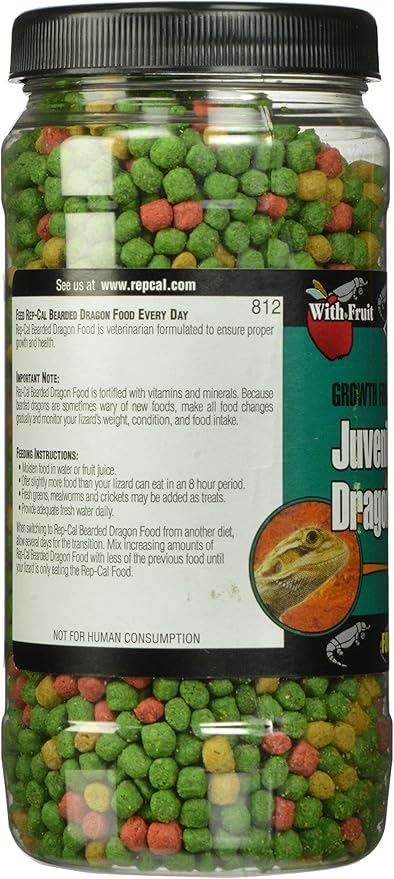 Rep-Cal Srp00812 Juvenile Bearded Dragon Pet Food, 6-Ounce