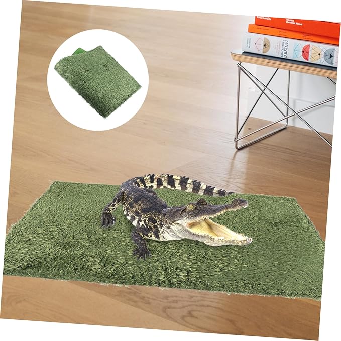 2pcs Moss Reptile Carpet Mat Substrate Liner for Lizard Amphibian Habitat Cushion Soft Breathable Terrarium Bedding