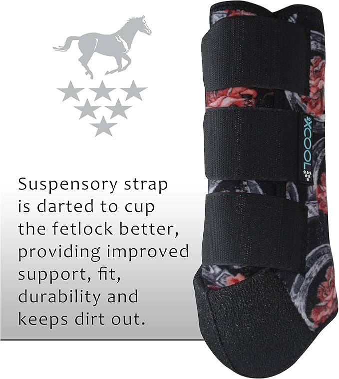 Professional's Choice 2XCOOL Sports Medicine Horse Boots | Protective & Breathable Design for Ultimate Comfort & Durability in Active Horses | Value 4 Pack