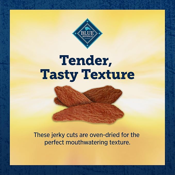 Blue Buffalo True Chews Premium Jerky Cuts Natural Dog Treats, Chicken, 22 oz bag