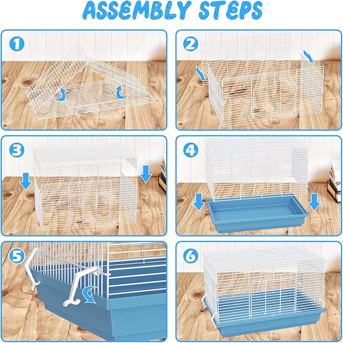 Hamster cage for Hamsters, Gerbils, mice, Rats, Small Guinea Pigs and Other Small Animals.