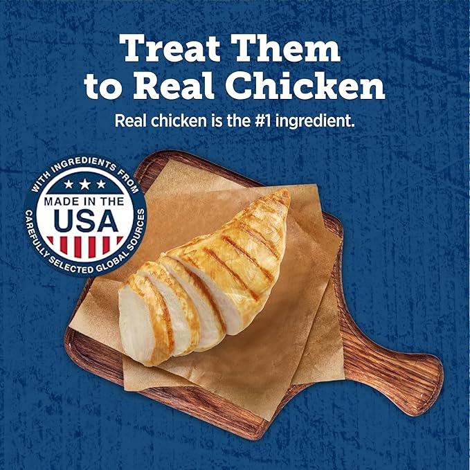 Blue Buffalo True Chews Premium Jerky Cuts Natural Dog Treats, Chicken, 22 oz bag