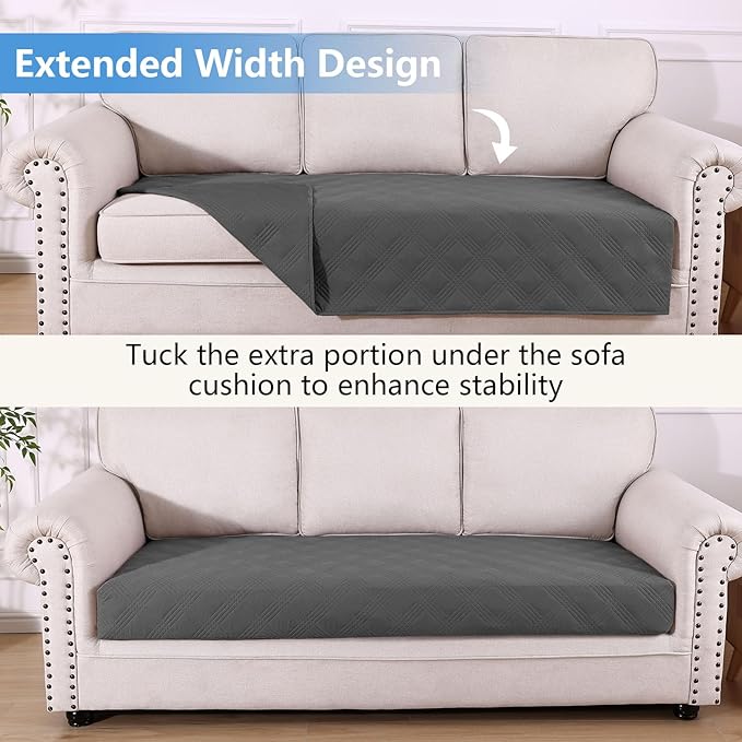 hyha Waterproof Dog Blanket, Reversible Pet Bed Blanket, Soft Sofa Couch Cover for Dogs Washable, Waterproof Pet Couch Covers for Sofa Puppy Cats Furniture Protector(40"x70", Dark Grey/Dark Grey)