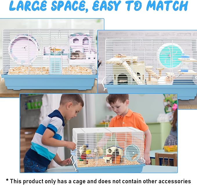 Pronetcus Hamster cage for Hamsters, Gerbils, mice, Rats, Small Guinea Pigs and Other Small Animals.