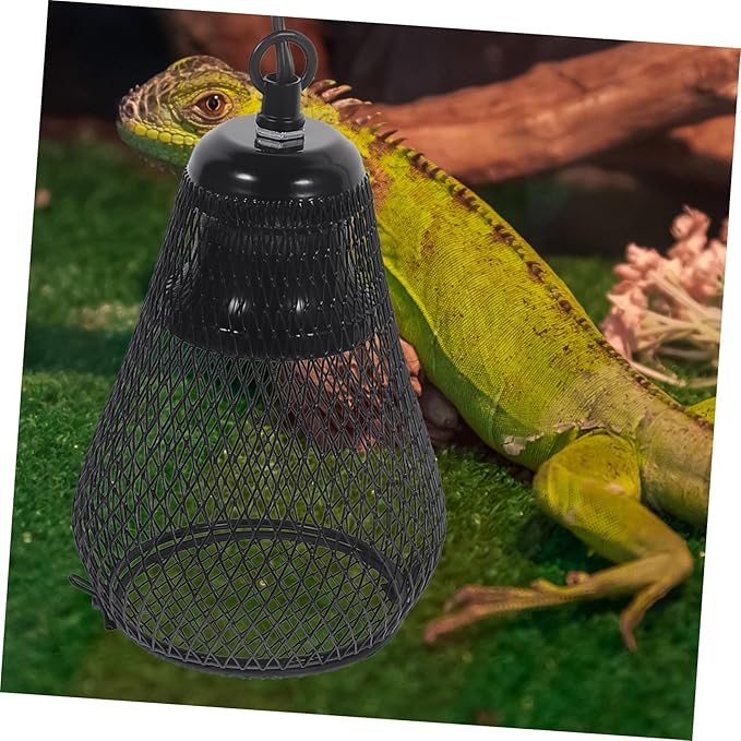 Abaodam Fluorescent Lamp Cover for Reptile Heat Lamp Mesh Cover Hook Safe for Turtles