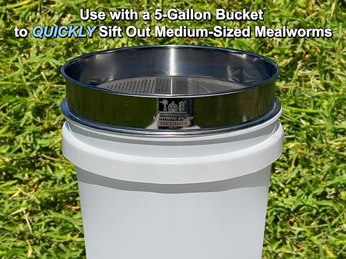 MFS' D-11 Lightning Sifter Medium Mealworm Sifting Pan (2nd Gen)