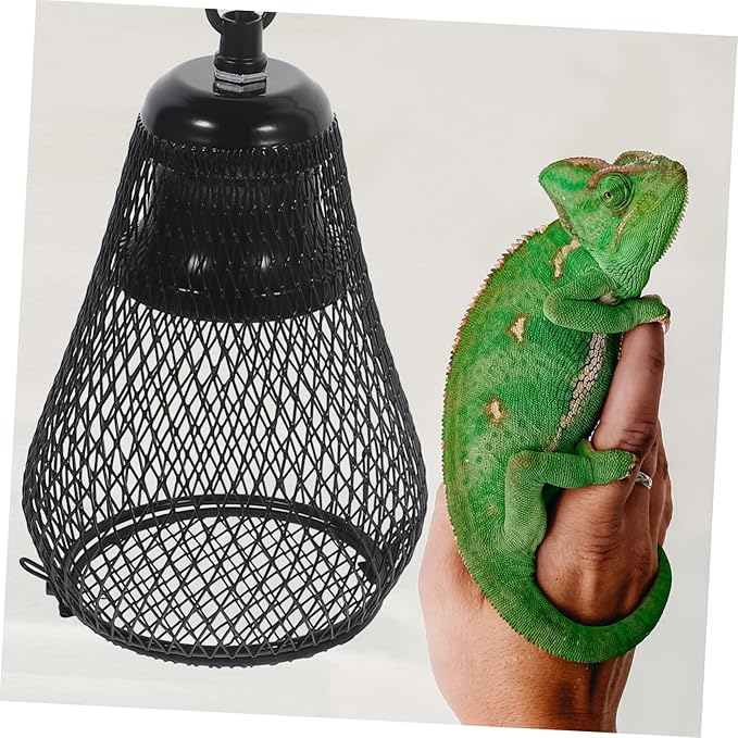 HANABASS Chameleon Cage Accessories Reptile Lamp Cover -Scald Light Cover Heat Lamp for Reptiles