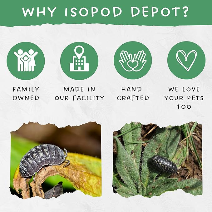 Iso Chow Plant Protein Blend 1.5 oz - Premium Isopod Food, Isopod Treat, Springtail Food