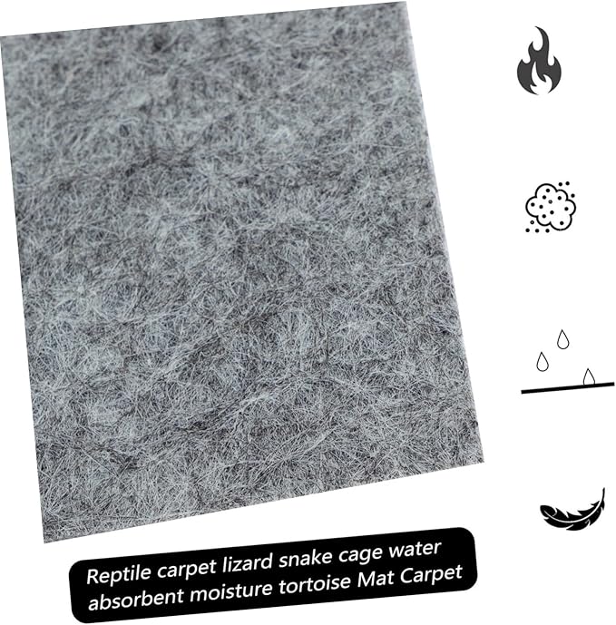 Reptile Substrate Mat Reptile Carpet Leopard Gecko Potty Pad Easy Pet Cage Liner