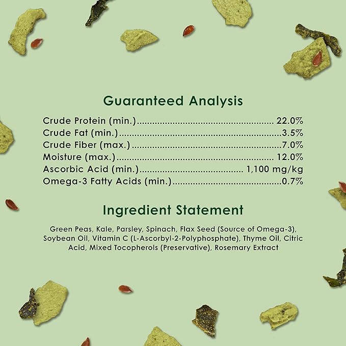 Kaytee Super C Greens, Daily Food Topper with Superfoods for Small Animal Pets, Contains Long-Lasting Vitamin C for Immune Support, 2.75 Ounces, Pack of 6