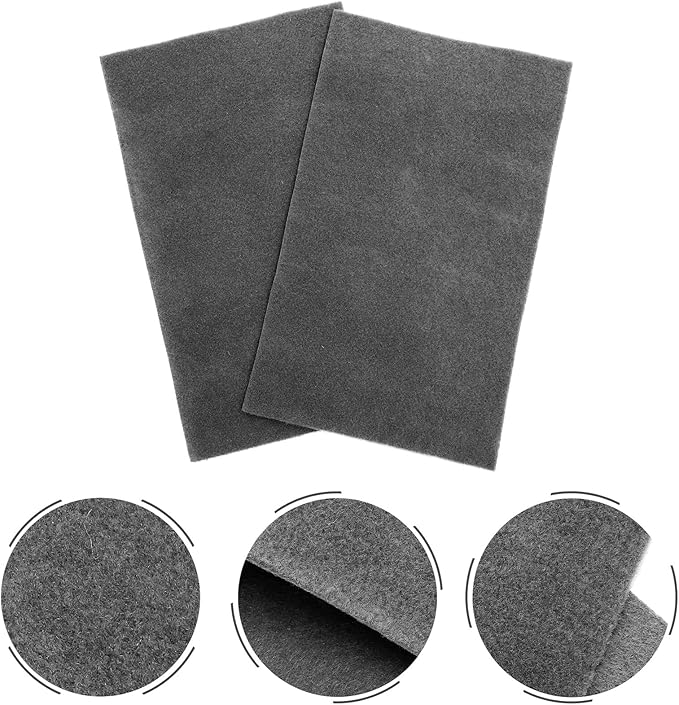 GANAZONO 2Pcs Absorbent Reptile Mat Grey Polyester Carpet for Tortoise Bedding Comfortable Habitat Accessory Easy to Clean Protective Carpet for Snake Lizard Turtle