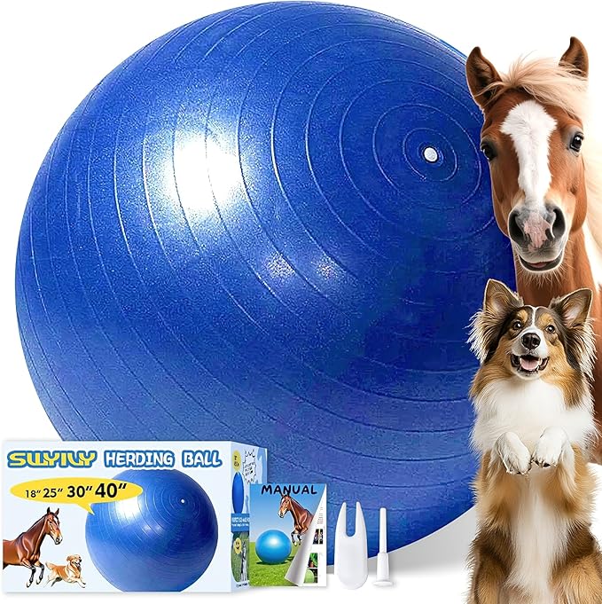 Horse Ball 40inch - Extra Large Toy for Adult Horses, Ideal for Pasture & Indoor Stall Boredom Relief