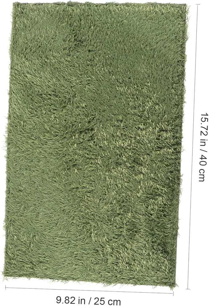 Abaodam 2pcs Reptile Decor Lizard Carpet Moss Reptile Mat Snake Tank Liner Washable Reusable
