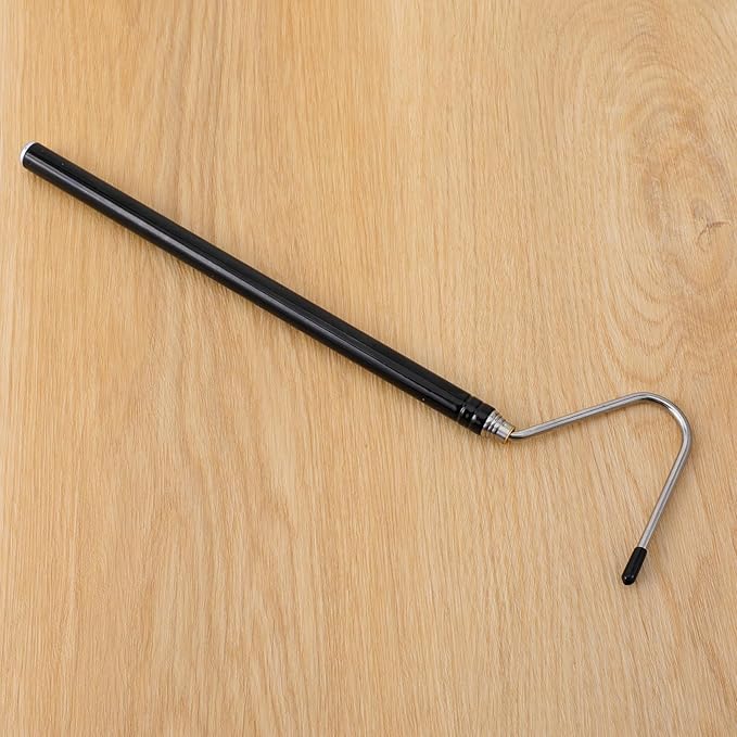 Mabor 40 Inch Snake Hook, Stainless Steel Extensible Retractable Grappling Hook, Pick-Up Handling Tool Pool Skimmer Basket Hooks