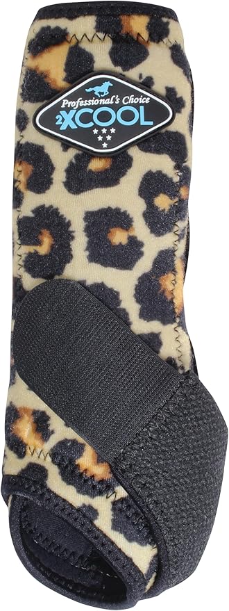 Professionals Choice Professional's 2XCool Limited Edition 2 Pack Splint Boots Cheetah S