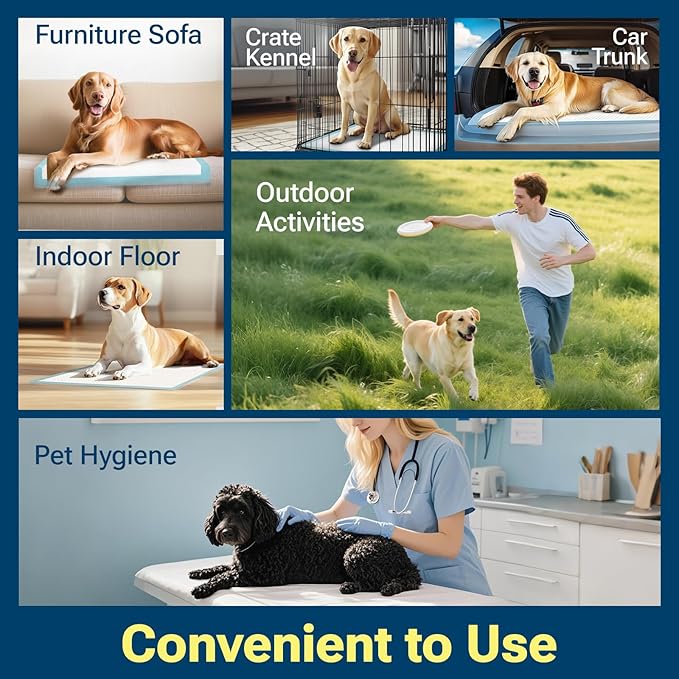Clean Spaces Extra Large Puppy Pads 28"x34",Super Absorbent Disposable Pee Pads for Dogs / Wee Wee Pads / Potty Training Pads, Incontinence Bed Underpads for Adults, 50 Count