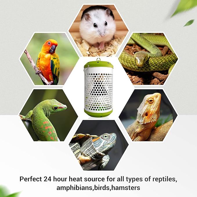 SYSAI Heat Lamp for Reptiles 100W with Thermostat, Chew Proof Cord for Ultimate Safety, Creates a Cozy Warm Haven for Your Beloved Bearded Dragon, Snake, Turtle & Amphibians