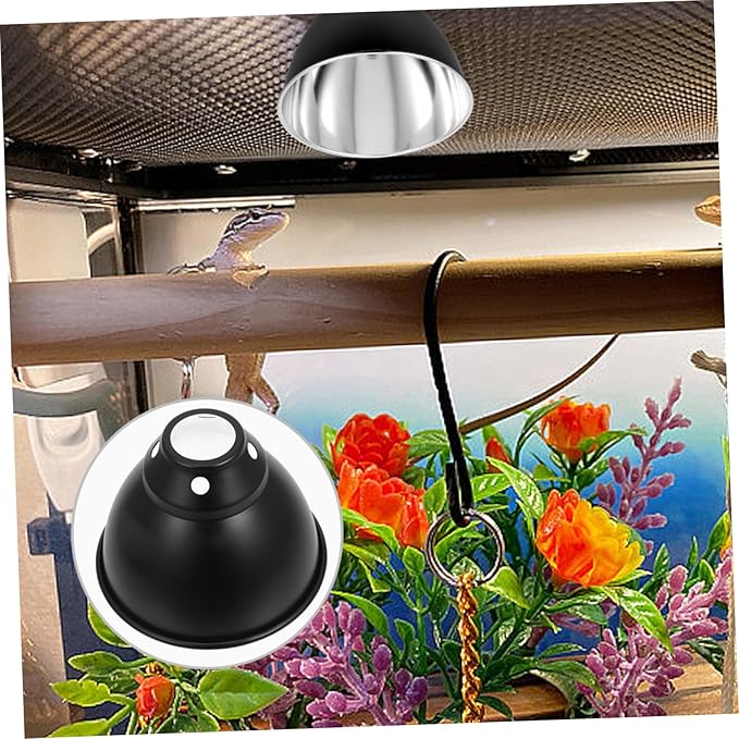 STOBAZA 5pcs Box Lizard Terrarium Lighting Heat Lamp Reflector Easy Install Reptile Habitat Accessory Material