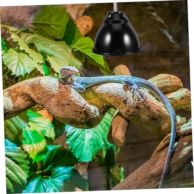 1Set Aluminum Reptile Dome Light Shade Scald Lamp Cover for Heating Insulation Protection for Lizard Snake Turtle Fast Heating Design