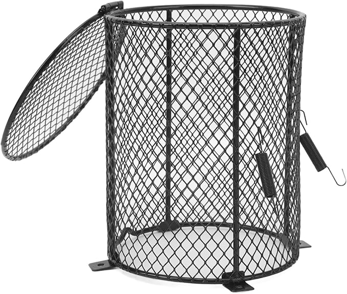 Tyenaza Reptile Lamp Cover Professional Prevents Scald Protective Reptile Heater Lamp Guard for Lizards Terrapins Snakes (Circle)