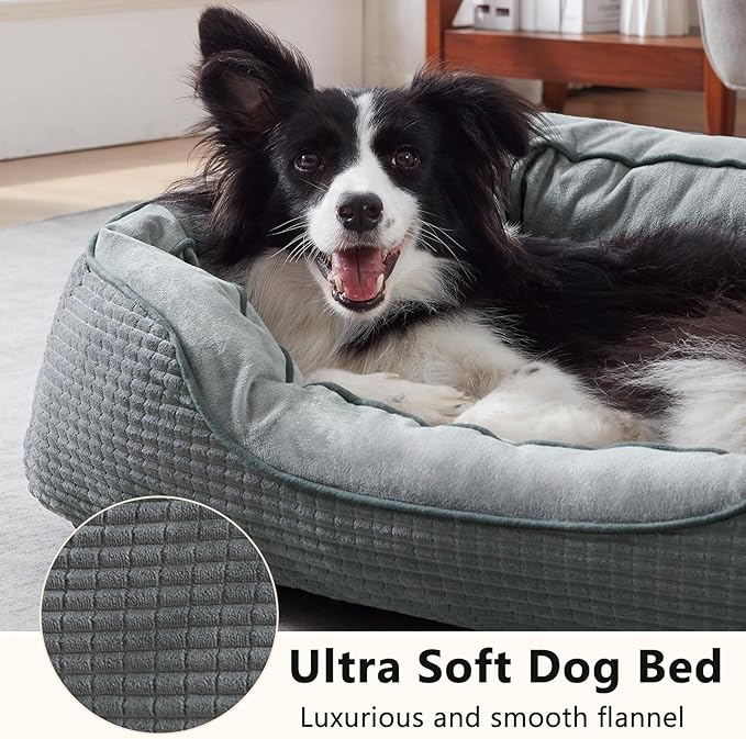 SIWA MARY Dog Beds for Small Medium Dogs & Cats. Washable Pet Bed, Orthopedic Dog Sofa Bed, Soft Calming Sleeping Warming Puppy Bed (Star-Grey, Small-(20’’x 19’’x 6’’))