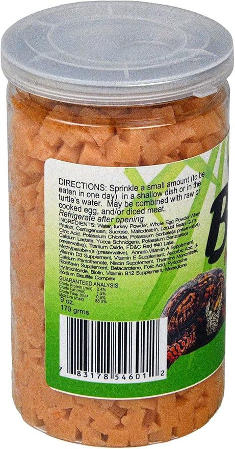 Nature Zone SNZ54601 Box Turtle Bites Soft Moist Food, 10-Ounce