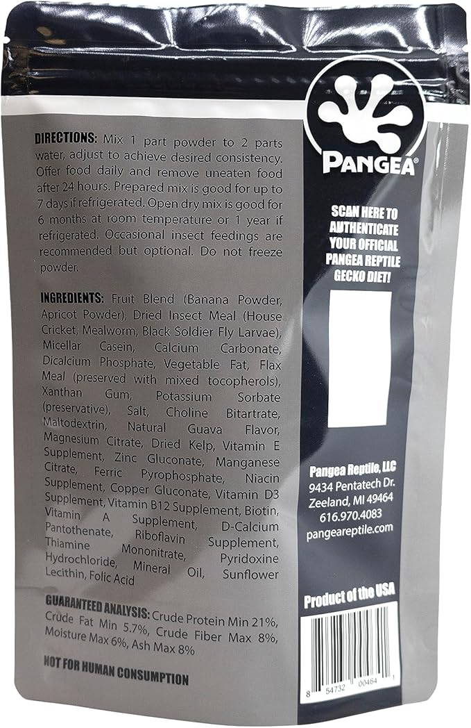 Pangea Gecko Diet: Growth & Breeding Formula™ (16 oz)