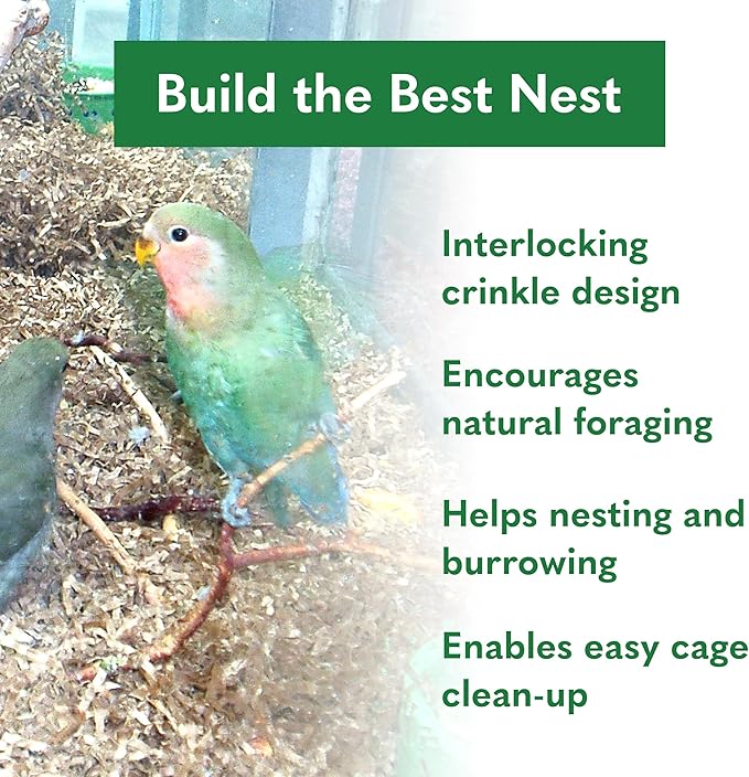 ECO BEDDING 99% Dust Free Paper Bedding for Small Pets and Birds, Eco Natural, 3 lb (Expands to 60 L)